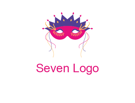 fancy masquerade mask entertainment logo
