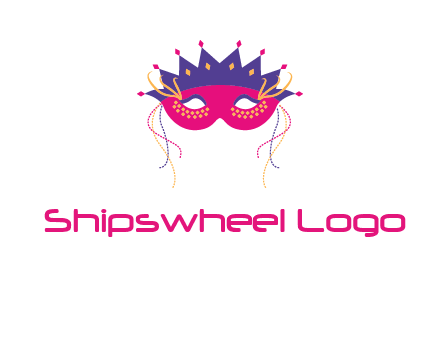 fancy masquerade mask entertainment logo