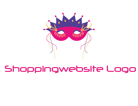 fancy masquerade mask entertainment logo