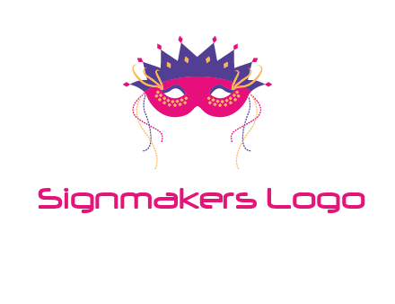 fancy masquerade mask entertainment logo
