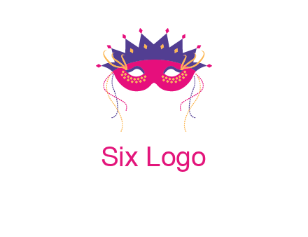 fancy masquerade mask entertainment logo