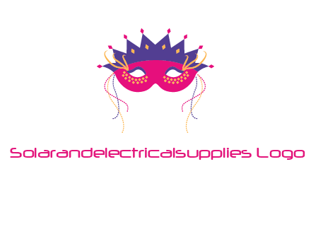 fancy masquerade mask entertainment logo