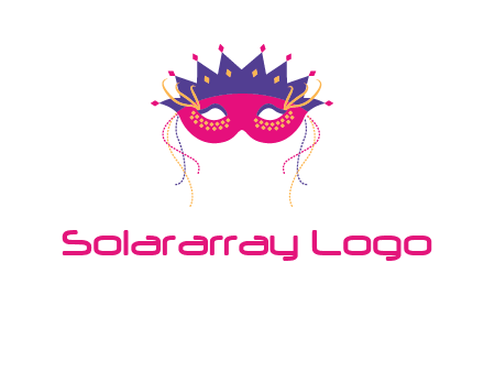 fancy masquerade mask entertainment logo