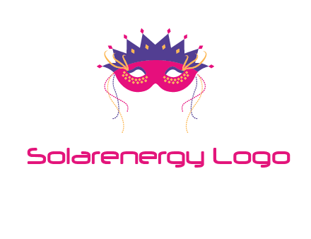 fancy masquerade mask entertainment logo