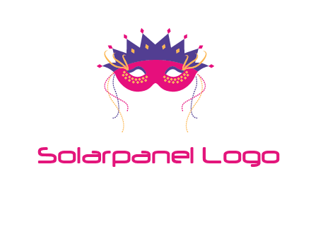 fancy masquerade mask entertainment logo