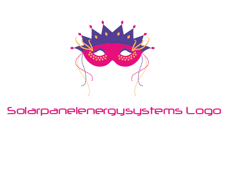 fancy masquerade mask entertainment logo