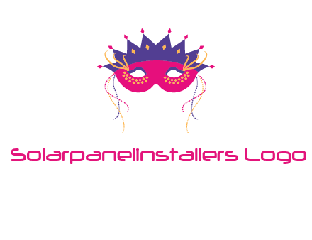 fancy masquerade mask entertainment logo