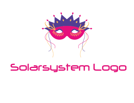 fancy masquerade mask entertainment logo