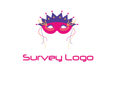 fancy masquerade mask entertainment logo