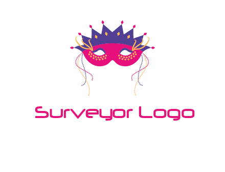 fancy masquerade mask entertainment logo