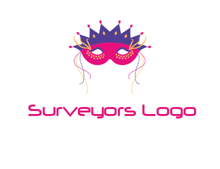 fancy masquerade mask entertainment logo