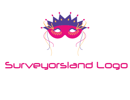 fancy masquerade mask entertainment logo