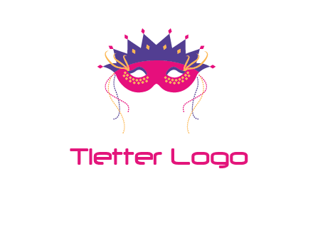 fancy masquerade mask entertainment logo