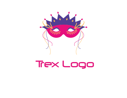 fancy masquerade mask entertainment logo