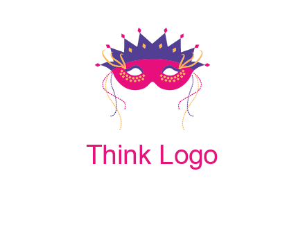 fancy masquerade mask entertainment logo