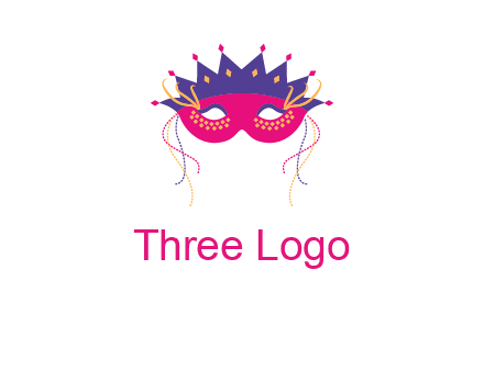 fancy masquerade mask entertainment logo