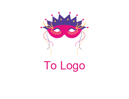fancy masquerade mask entertainment logo