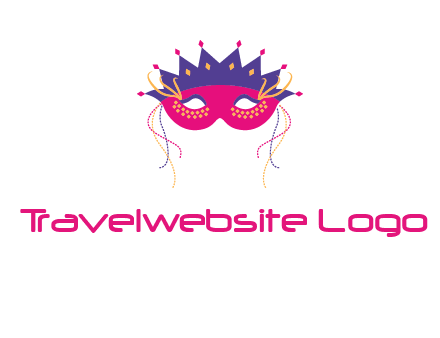 fancy masquerade mask entertainment logo