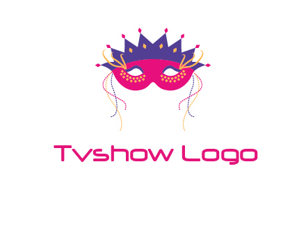 fancy masquerade mask entertainment logo