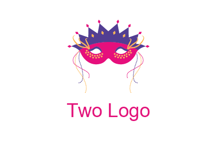 fancy masquerade mask entertainment logo