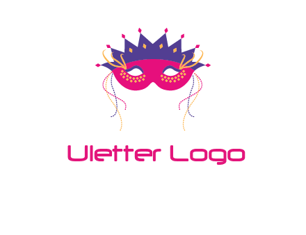 fancy masquerade mask entertainment logo