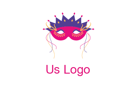 fancy masquerade mask entertainment logo