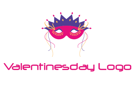 fancy masquerade mask entertainment logo