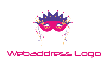 fancy masquerade mask entertainment logo
