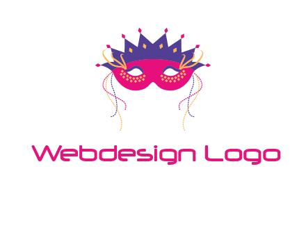 fancy masquerade mask entertainment logo