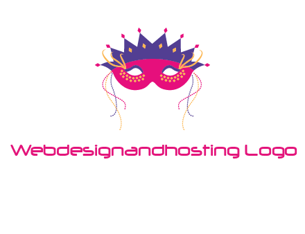 fancy masquerade mask entertainment logo