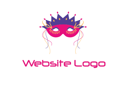 fancy masquerade mask entertainment logo