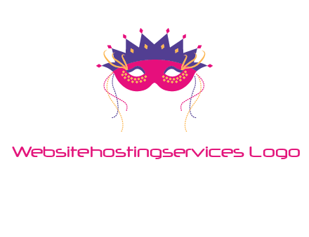 fancy masquerade mask entertainment logo