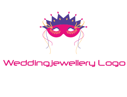 fancy masquerade mask entertainment logo