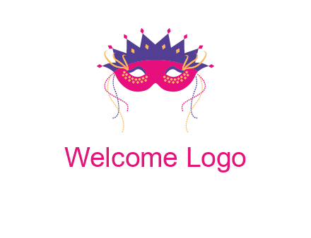 fancy masquerade mask entertainment logo
