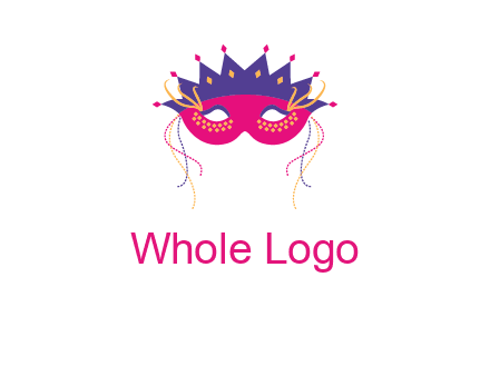 fancy masquerade mask entertainment logo