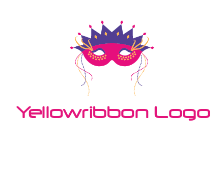 fancy masquerade mask entertainment logo