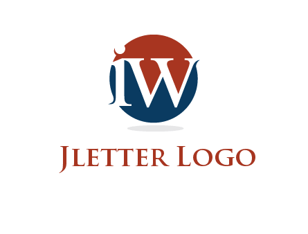 Letters i and w inside circle logo