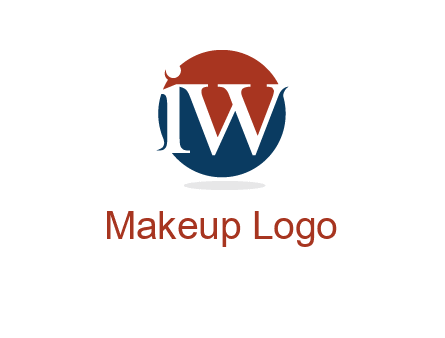 Letters i and w inside circle logo