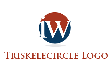 Letters i and w inside circle logo