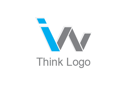 letter W forming letter I