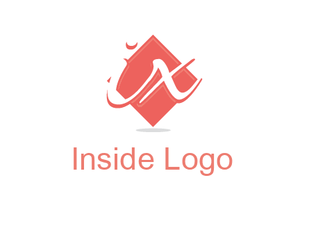 Letters ix over the rhombus logo