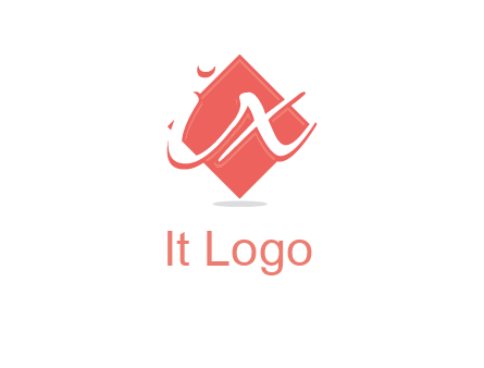 Letters ix over the rhombus logo