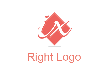 Letters ix over the rhombus logo