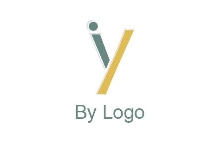letter I forming letter Y