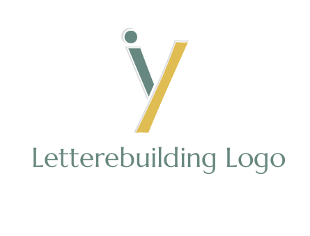 letter I forming letter Y