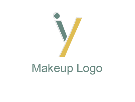 letter I forming letter Y