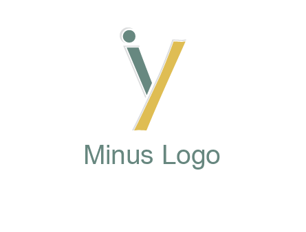 letter I forming letter Y