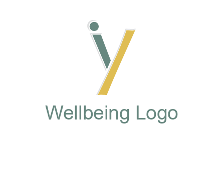 letter I forming letter Y