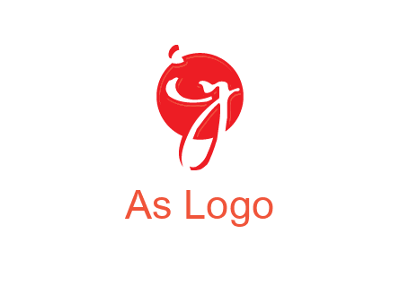Letters i and y inside the circle logo