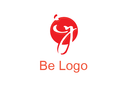 Letters i and y inside the circle logo